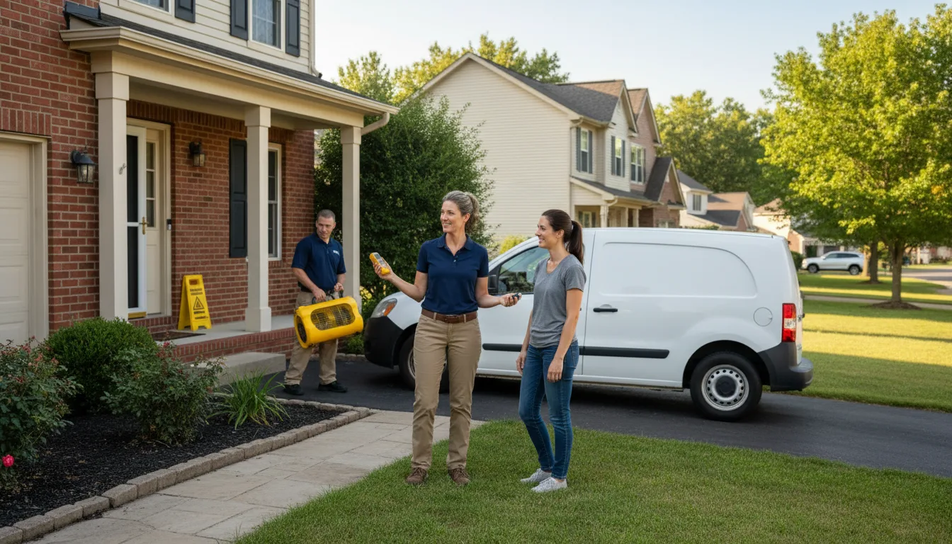 Water restoration image for Dehumidification And Cleanup Services in Gilbertville, IA